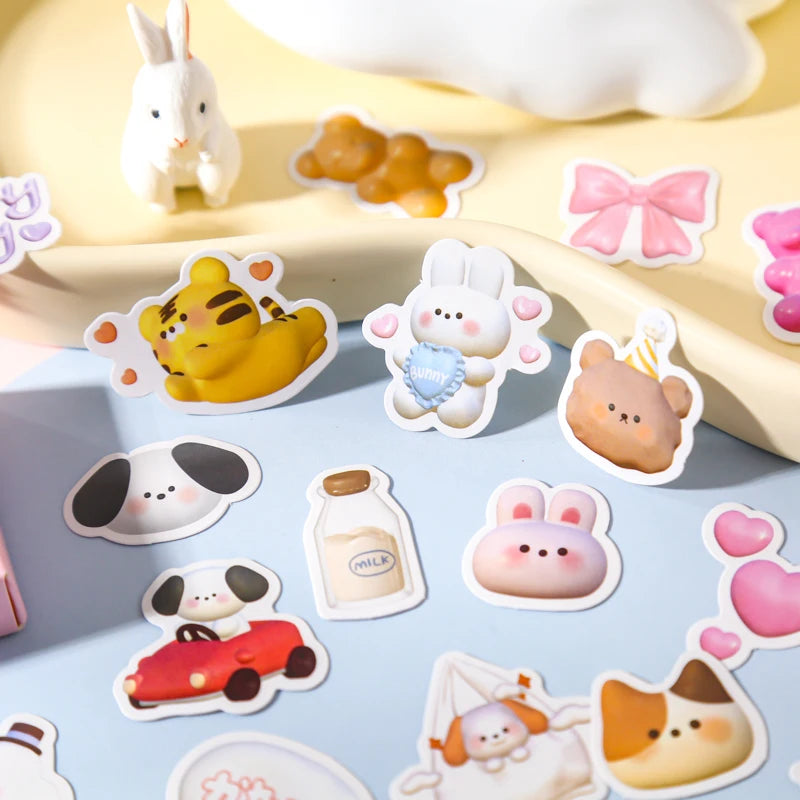 50PC Kawaii Cotton Candy Stickers