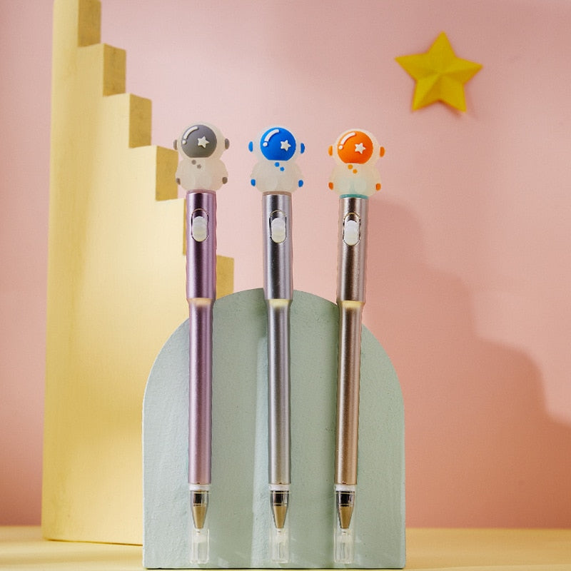 1PC Kawaii Astronaut with Light Gel Ink Pen-my kawaii office