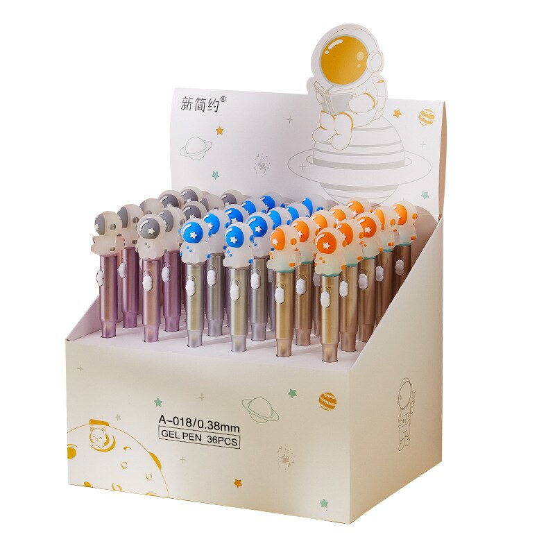 1PC Kawaii Astronaut with Light Gel Ink Pen-my kawaii office