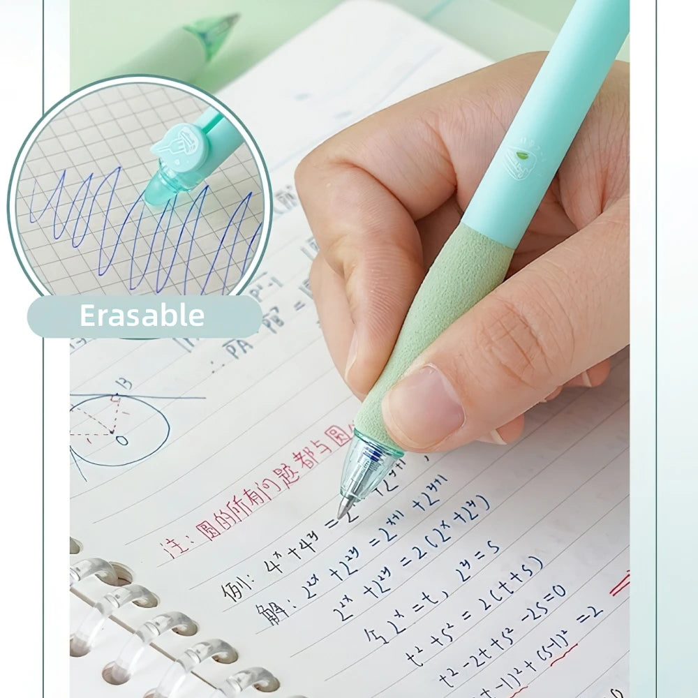4PC Kawaii Coffee Bear & Ice Cream Erasable Gel Pen-my kawaii office