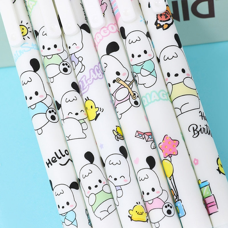 6PC Kawaii Puppy Mechanical Gel Pen-my kawaii office