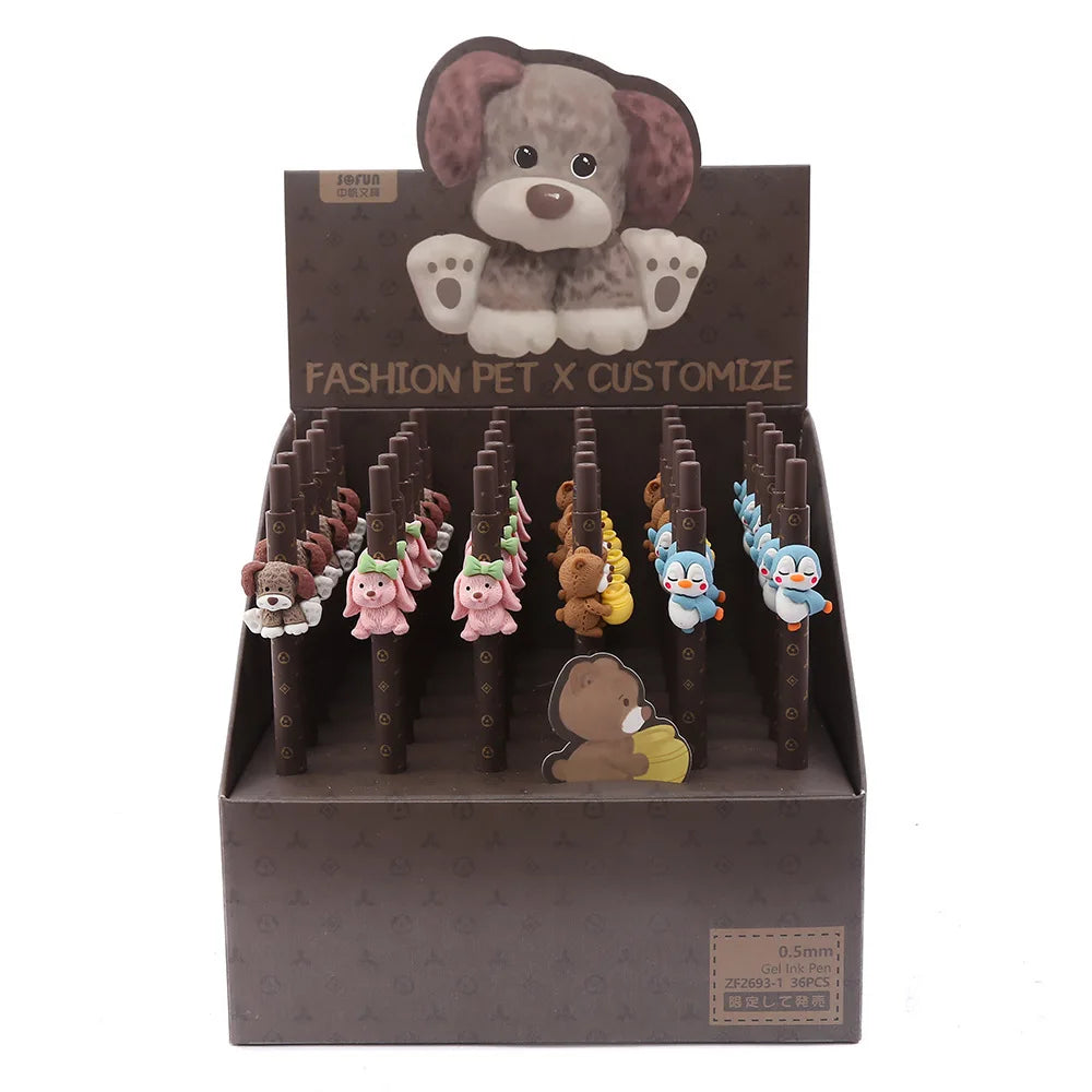 1PC Kawaii 3D Animals Gel Pen-my kawaii office