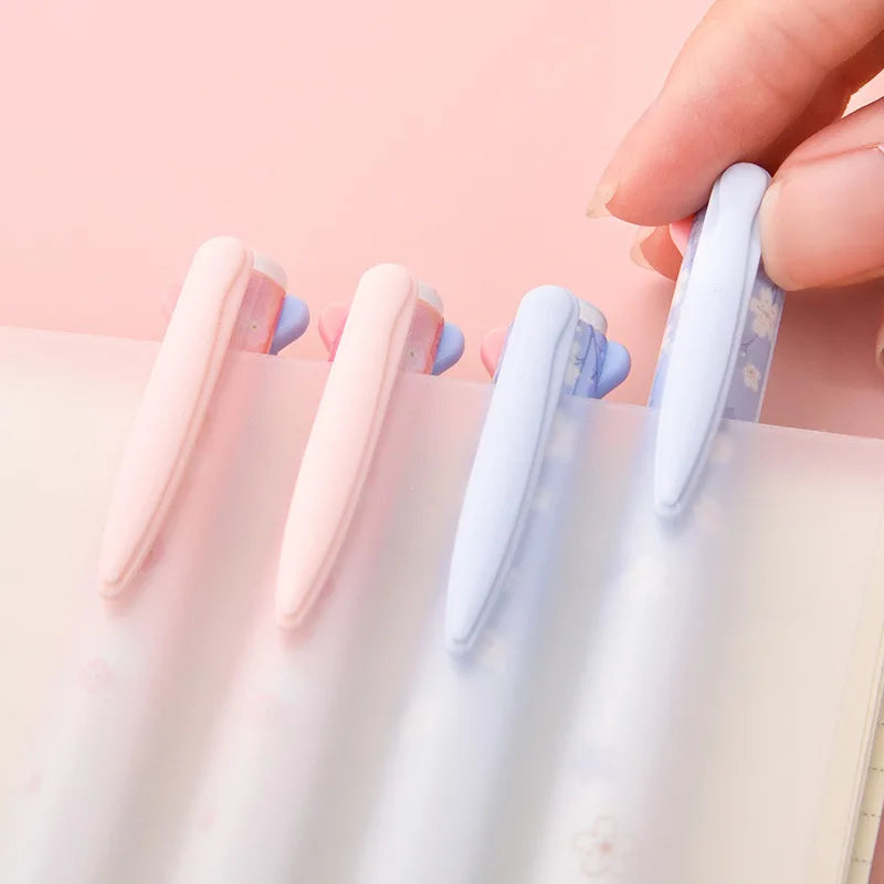 2PC Cute Cherry Blossoms 4 Colors Ballpoint Pen-my kawaii office