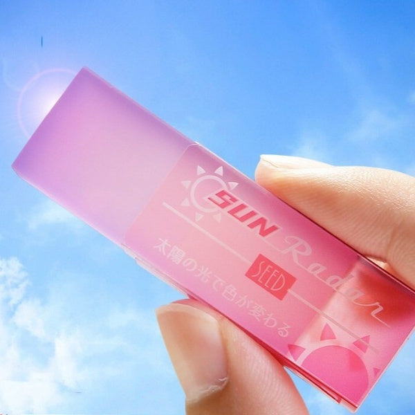 1PC Kawaii Sun Radar Transparent Eraser