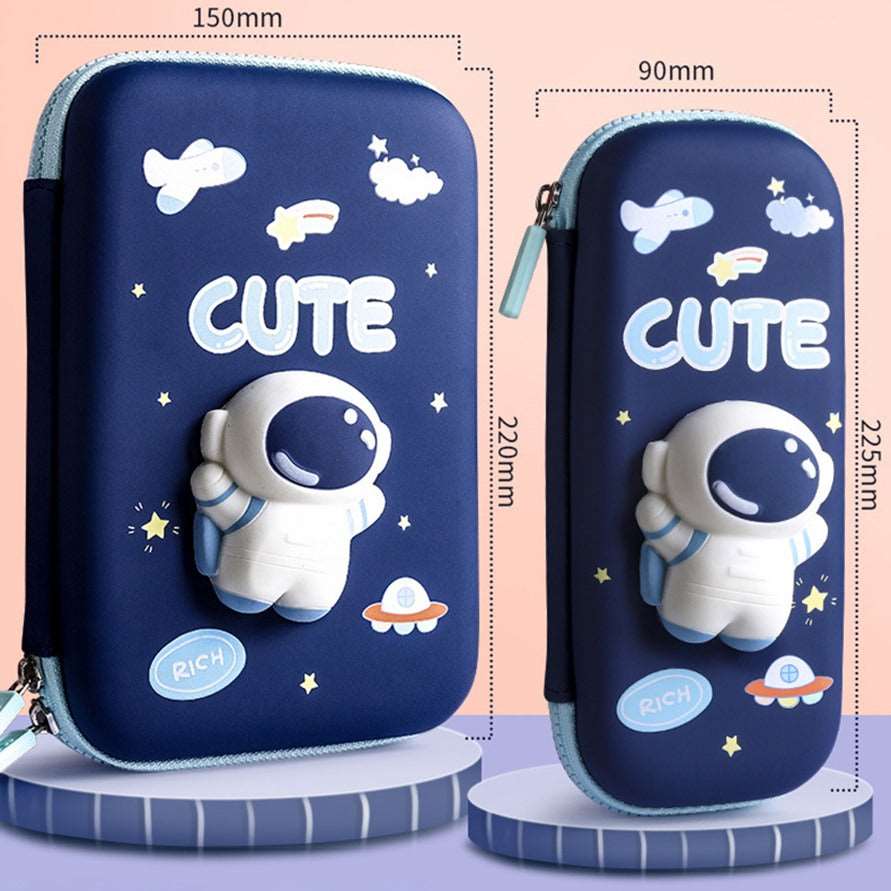 1PC Kawaii 3D Astronaut Rabbit Squishy Pencil Case