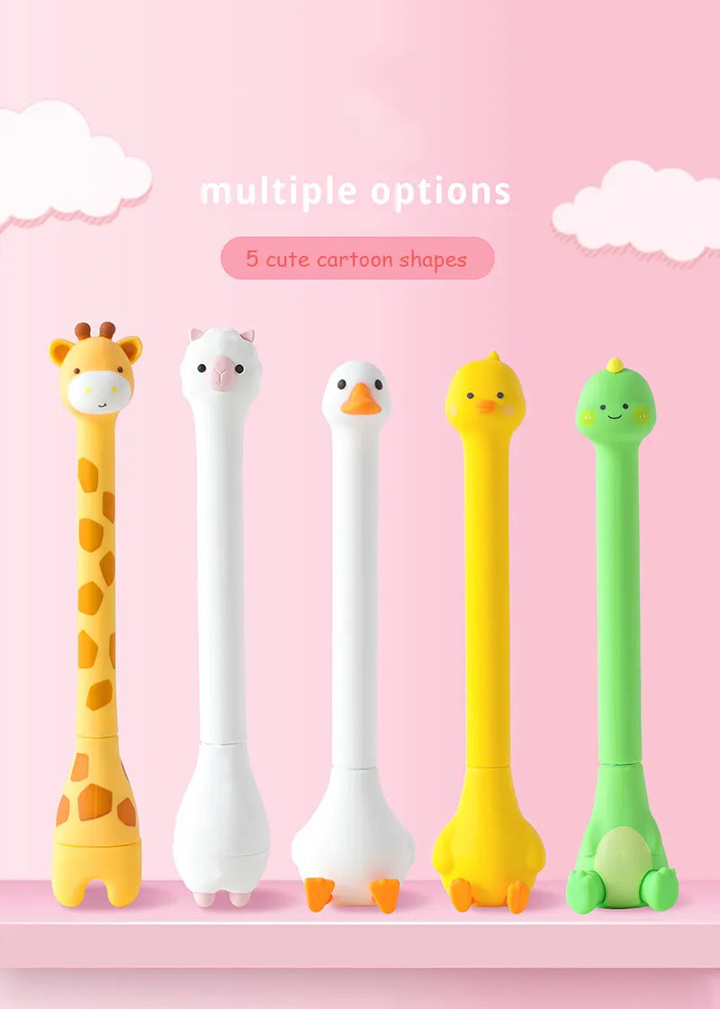 1PC Cute Animals Standing Gel Pen-my kawaii office