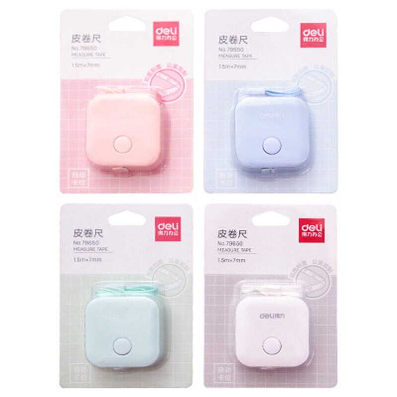 1PC Candy Color Portable Retractable Ruler