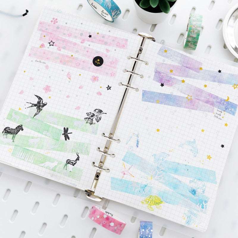 1PC Floral Foil Washi Tape Collection
