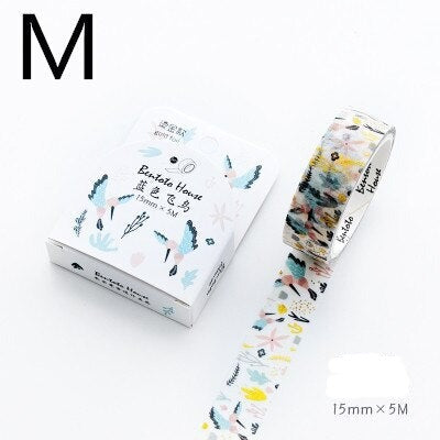 1PC Floral Foil Washi Tape Collection