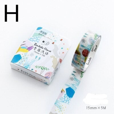 1PC Floral Foil Washi Tape Collection