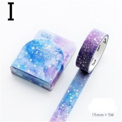 1PC Floral Foil Washi Tape Collection
