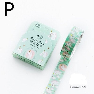 1PC Floral Foil Washi Tape Collection