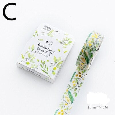 1PC Floral Foil Washi Tape Collection