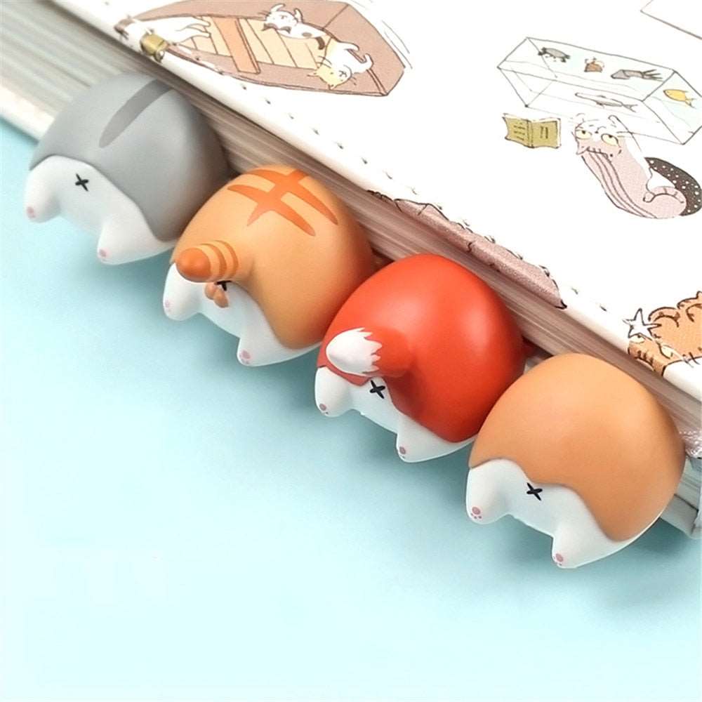 1PC Cute Animal Buns Bookmarks