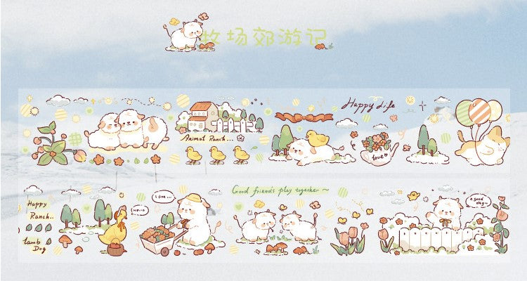 1PC Kawaii Small Animals Washi Tape Collection