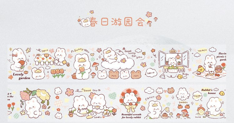 1PC Kawaii Small Animals Washi Tape Collection