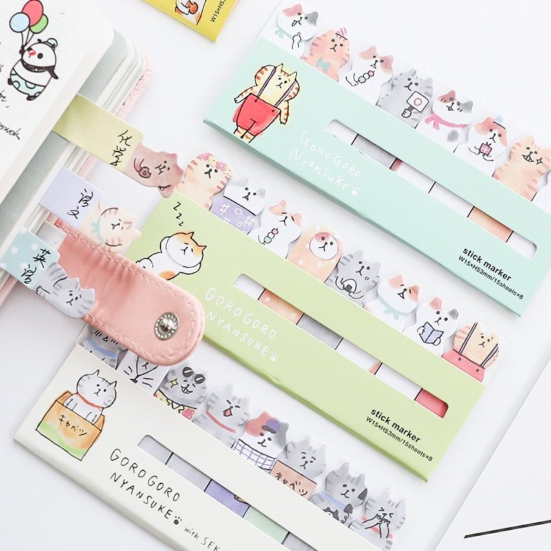 4PC Kawaii Cat Sticky Notes
