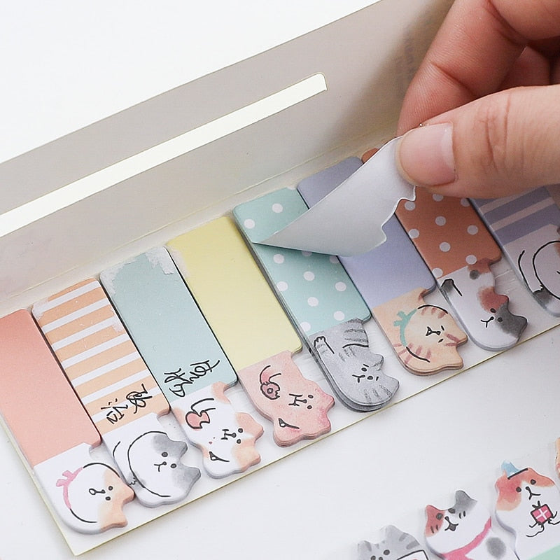 4PC Kawaii Cat Sticky Notes