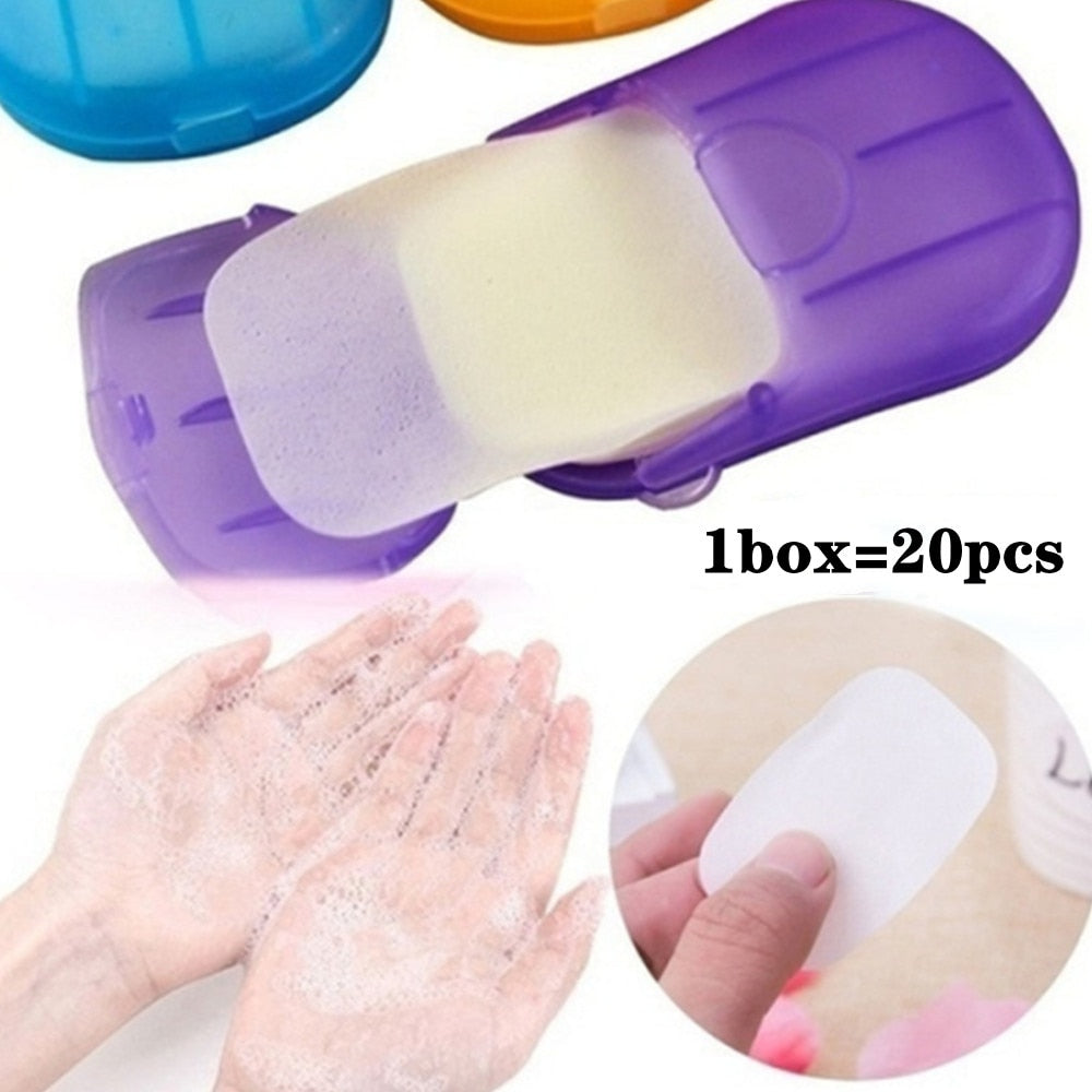 1PC Portable Travel Small Soap Box Paper
