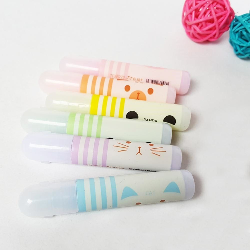 6PC Kawaii Animal Farm Mini Highlighter