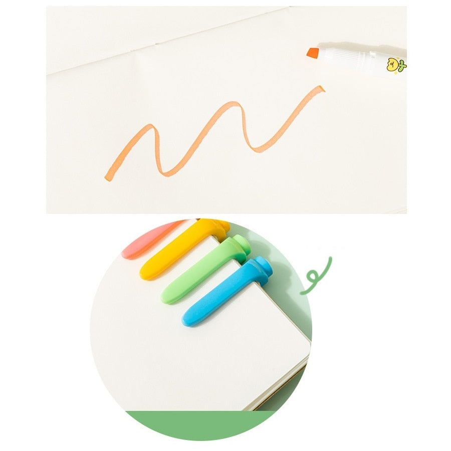 6PC Kawaii Girls Highlighter Pen Set
