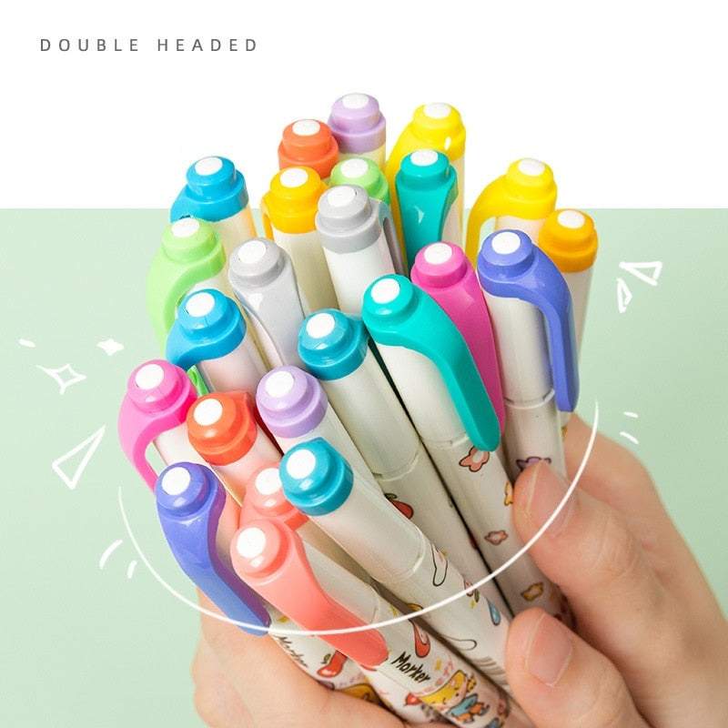 6PC Kawaii Girls Highlighter Pen Set