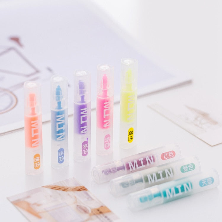 8PC Mini Colorful Candy Color Highlighter