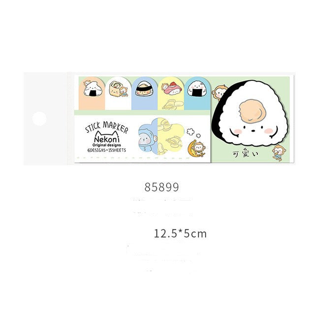 1PC Kawaii Sushi Snacks Sticky Notes