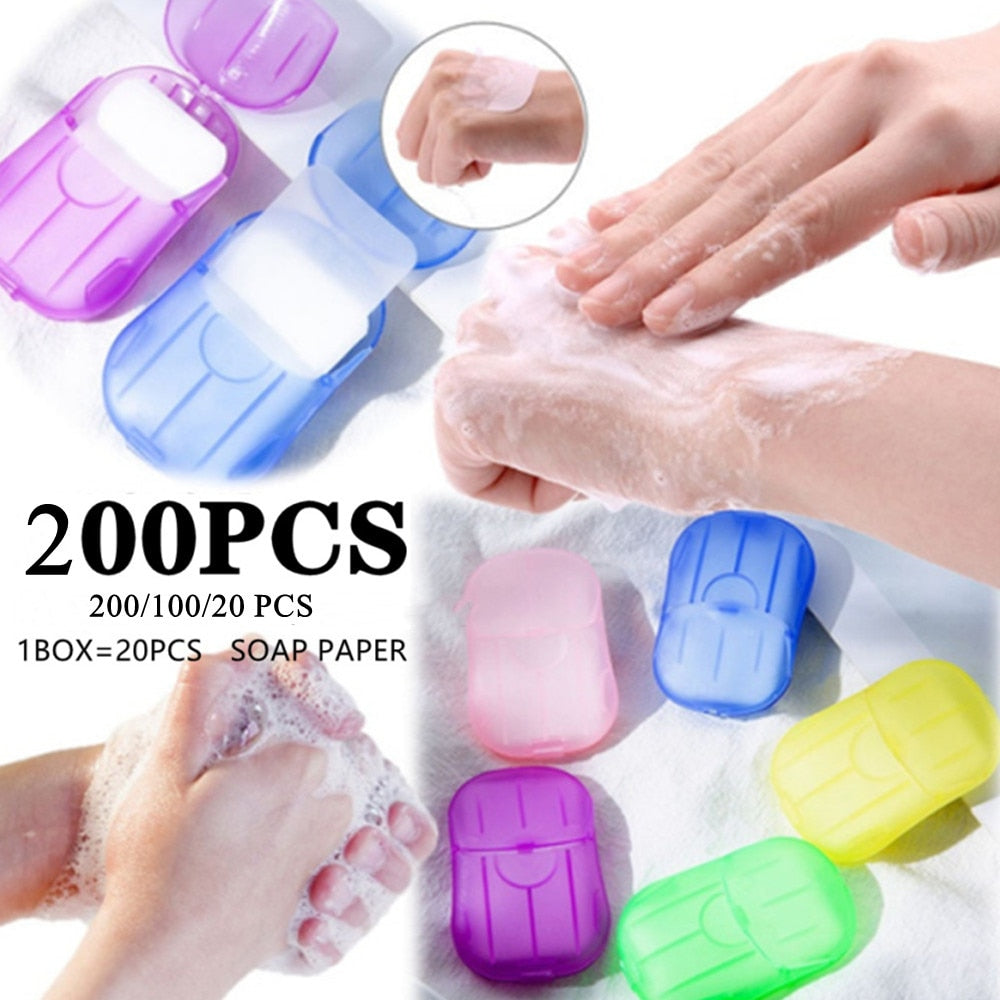 1PC Portable Travel Small Soap Box Paper