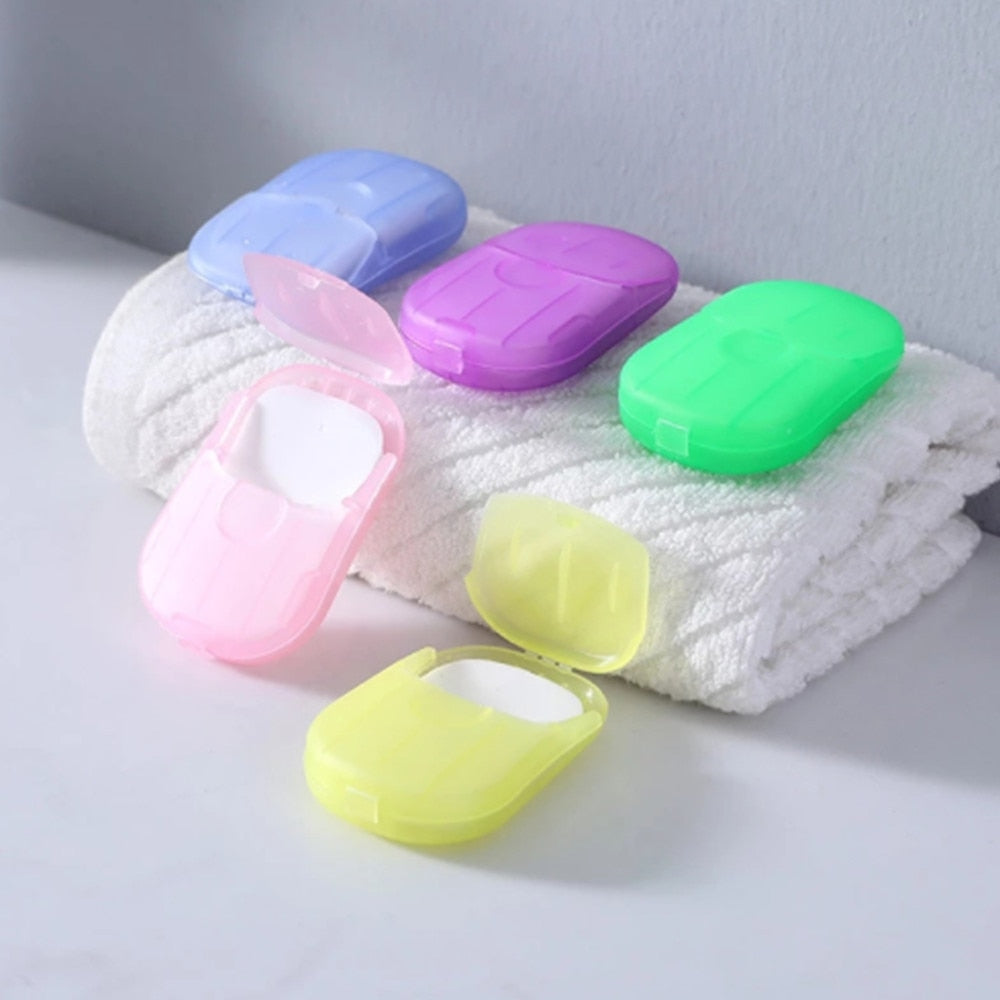 1PC Portable Travel Small Soap Box Paper