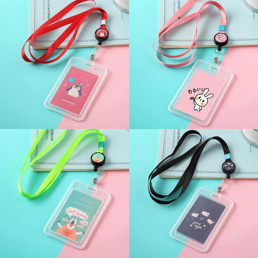 1PC Kawaii ID Card Holder Lanyard