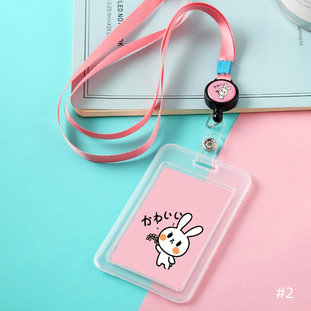 1PC Kawaii ID Card Holder Lanyard