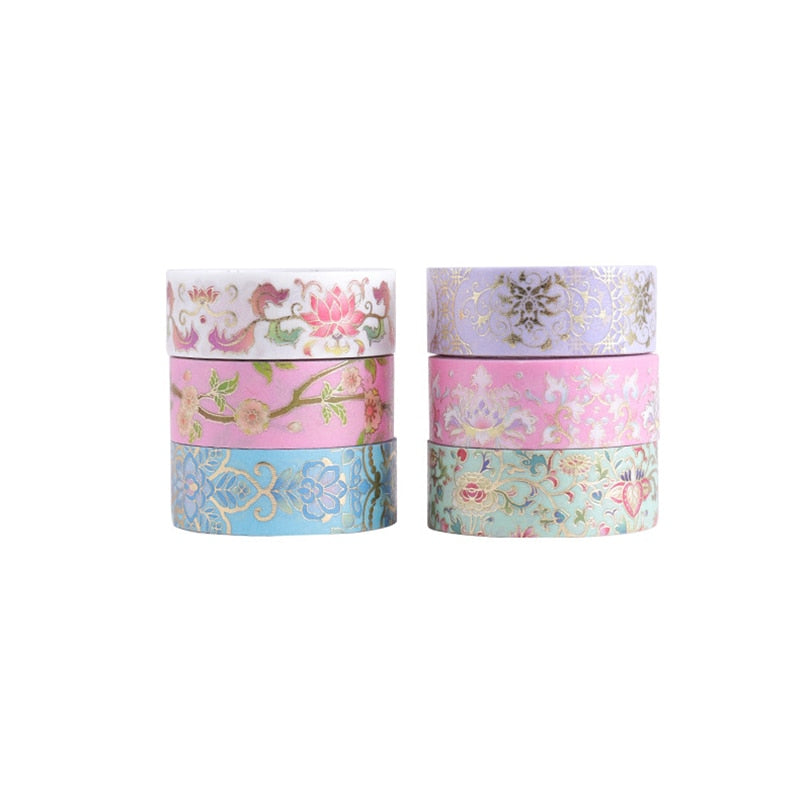 1PC Full Bloom Flower Washi Tape Collection