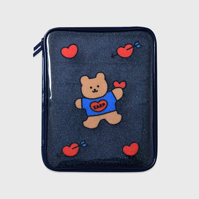 1PC Kawaii Cherry Heart Bear iPad Case