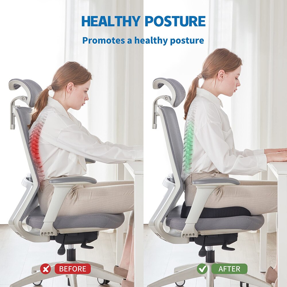 1PC Memory Foam/Gel Seat Cushion