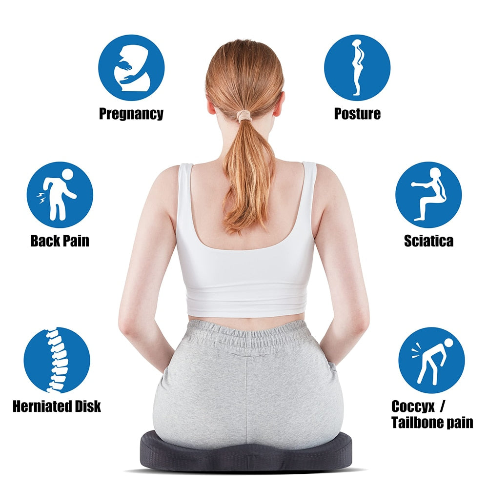 1PC Memory Foam/Gel Seat Cushion