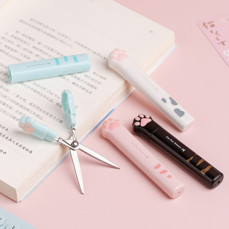 1PC Kawaii Cat Paw Portable Scissors