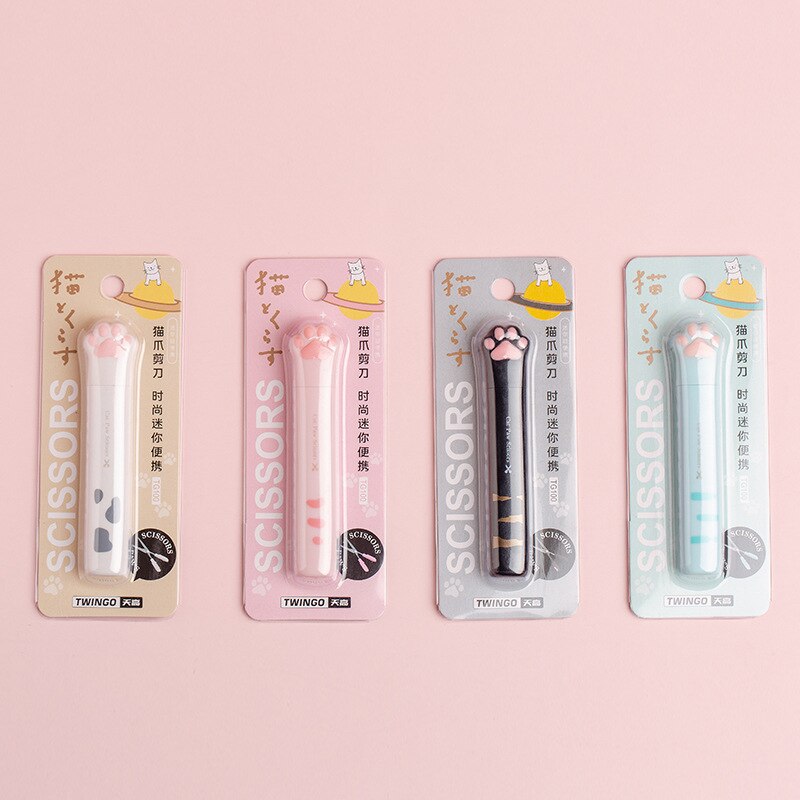 1PC Kawaii Cat Paw Portable Scissors