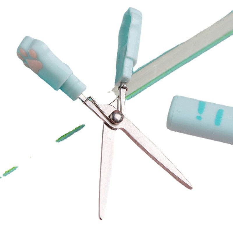 1PC Kawaii Cat Paw Portable Scissors