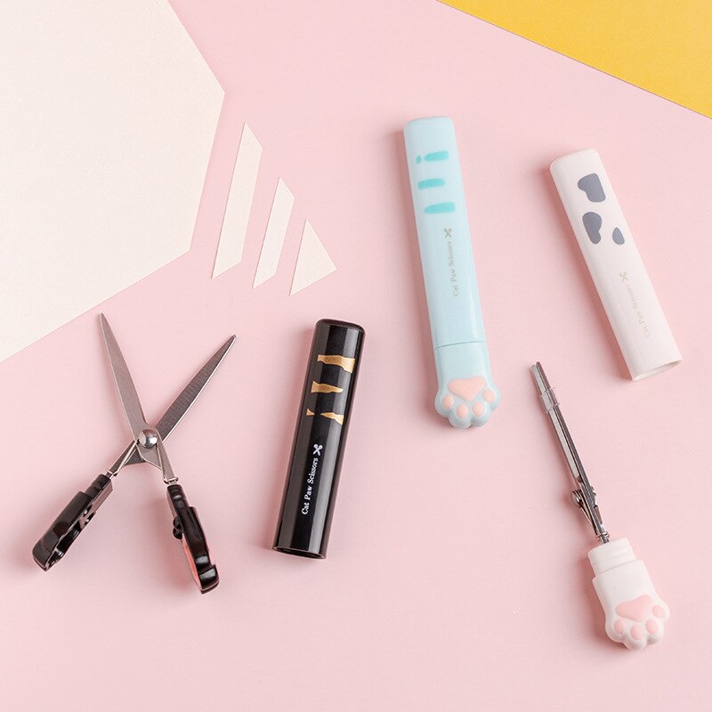 1PC Kawaii Cat Paw Portable Scissors