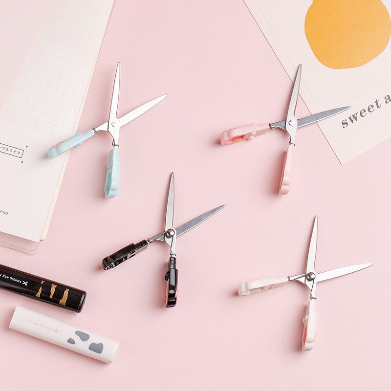 1PC Kawaii Cat Paw Portable Scissors