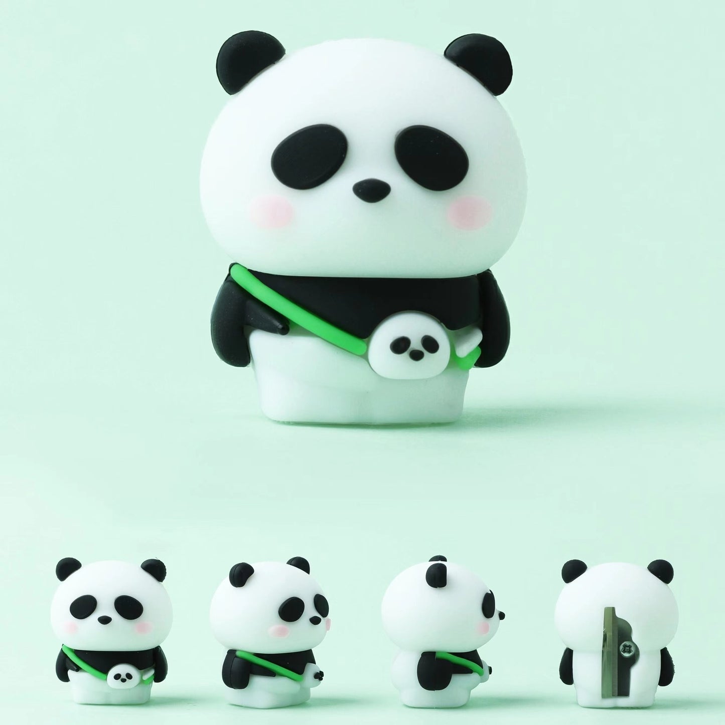 1PC Kawaii Soft Panda Pencil Sharpener