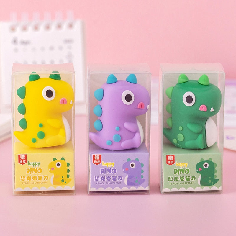 1PC Kawaii Soft Rubber Animals Pencil Sharpener