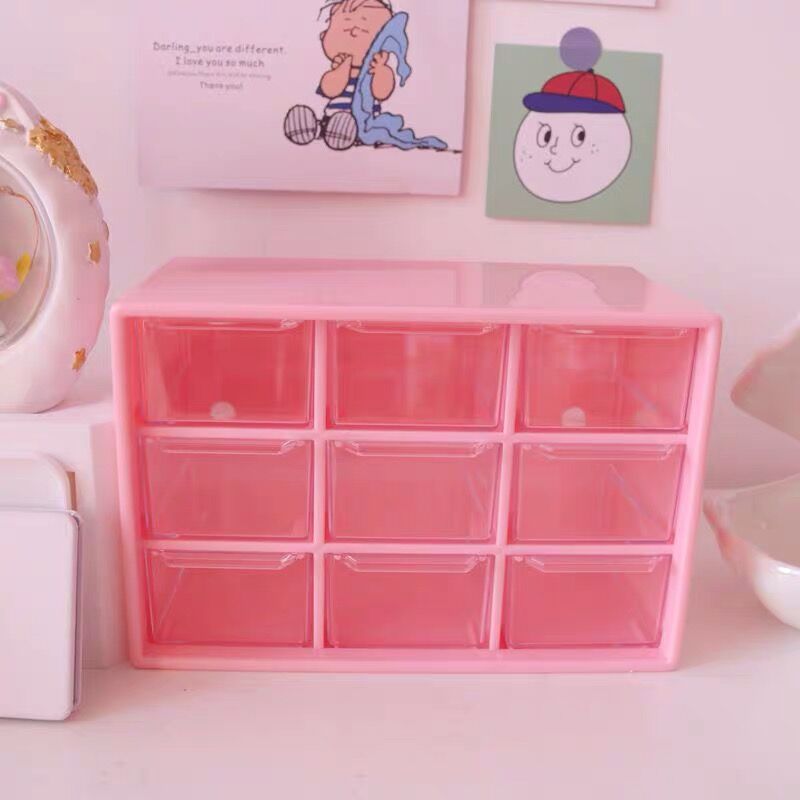 1PC Multifunctional 9 Drawer Desk Organizer
