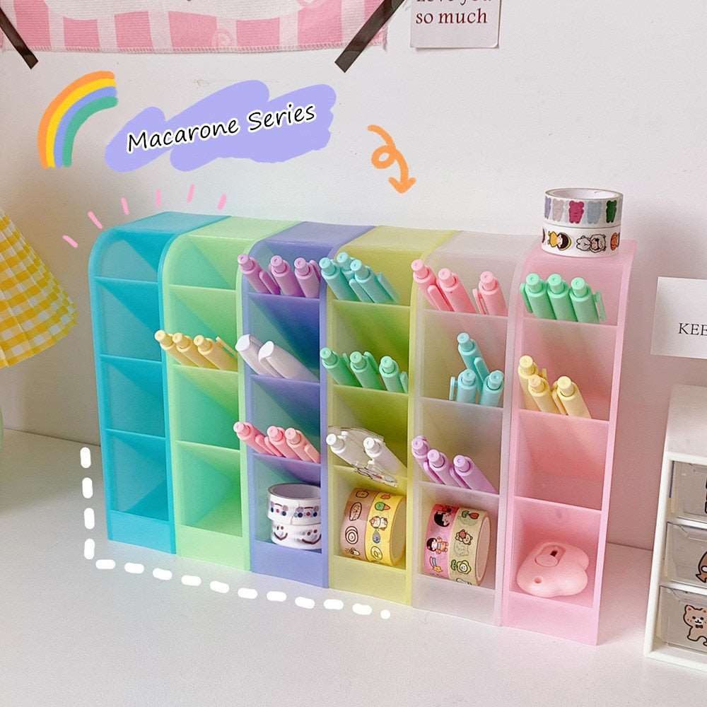 Kawaii Desktop Stationery Storage Box Organizer - Desktop