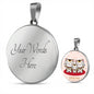 Maneki Neko Circle Necklace