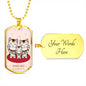 Maneki Neko Family Dog Tag