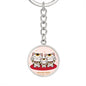 Maneki Neko Family Keychain