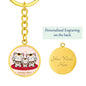 Maneki Neko Family Keychain