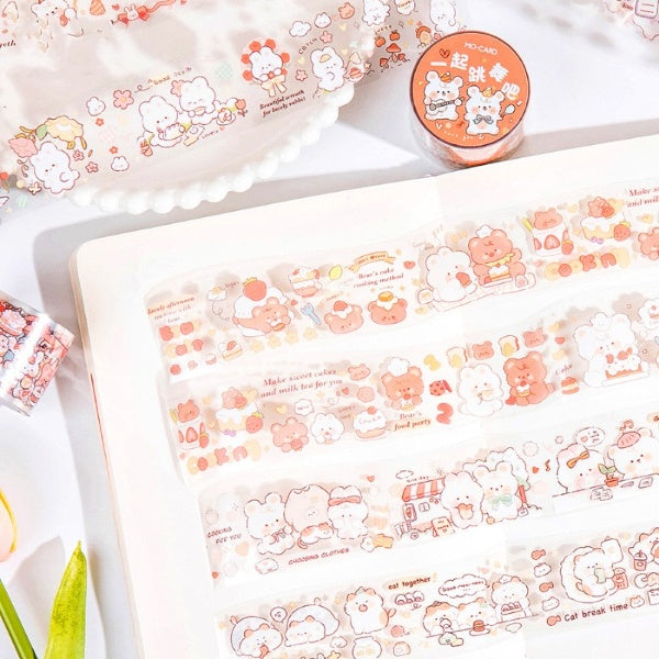 1PC Kawaii Small Animals Washi Tape Collection